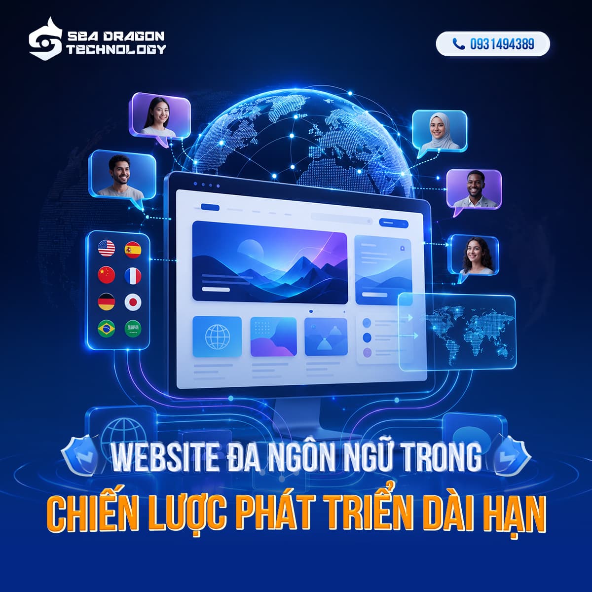 Thiết kế website đa ngôn ngữ cho doanh nghiệp