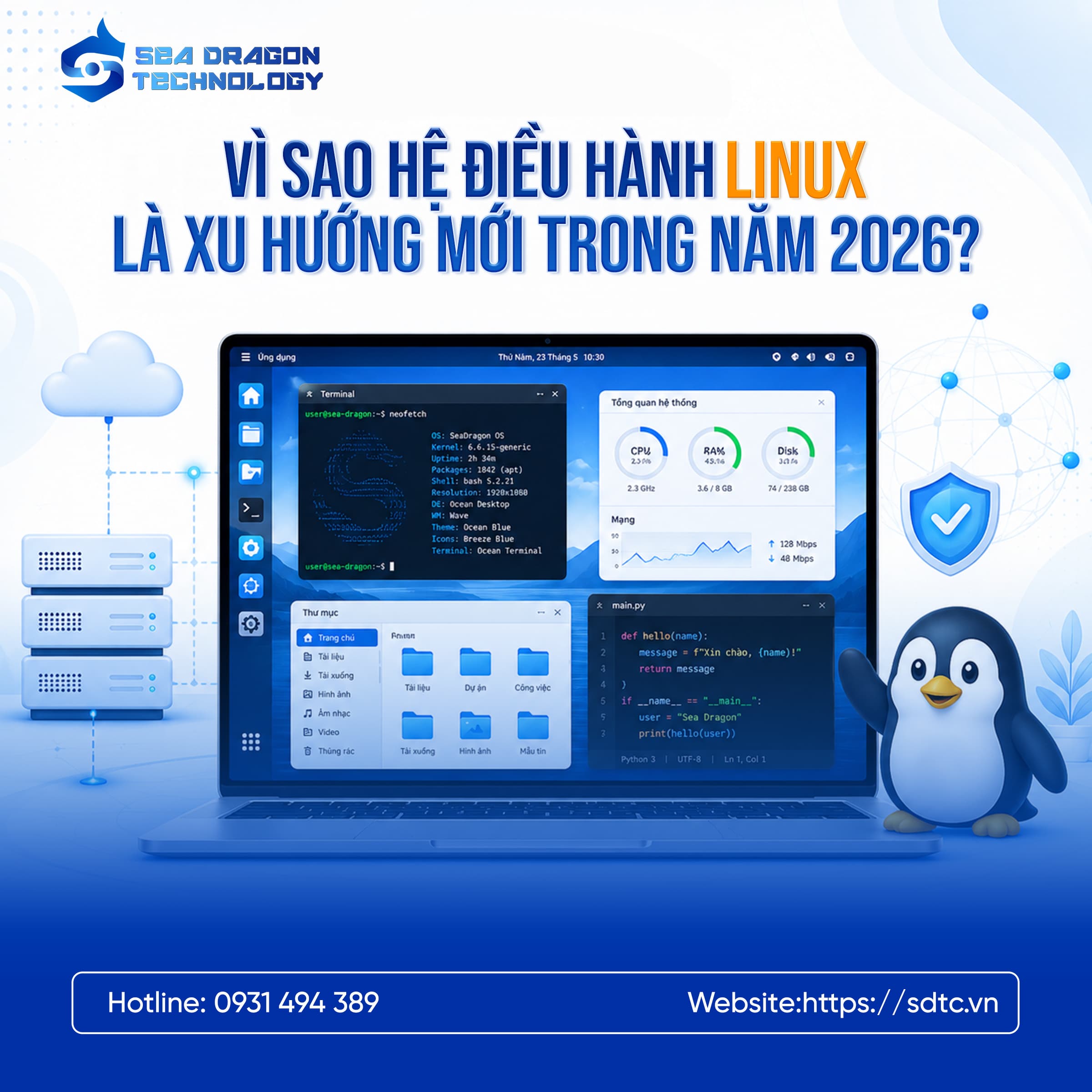 Hệ điều hành Linux - xu hướng mới trong năm 2026