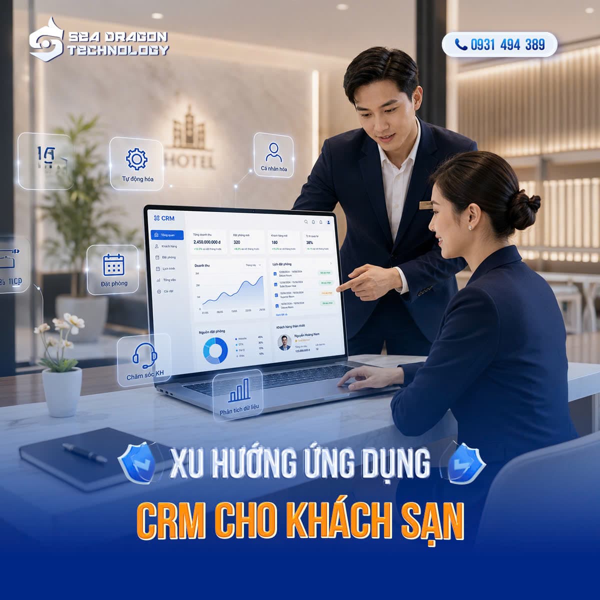 CRM khách sạn  - nâng cao trải nghiệm khách hàng