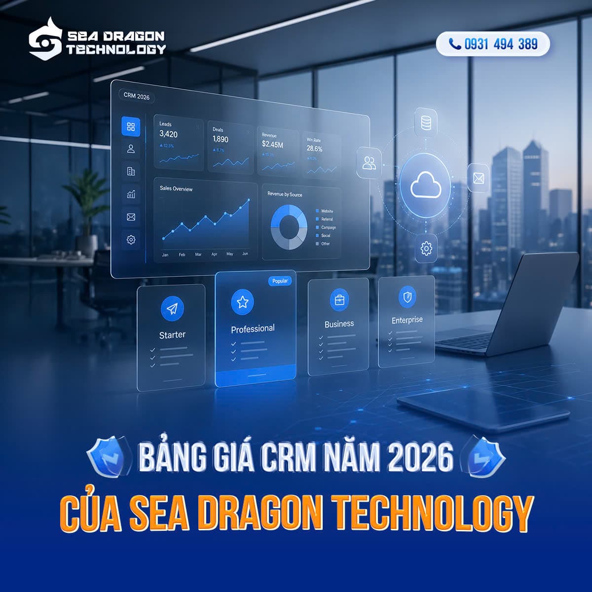 Bảng giá CRM năm 2026 của Sea Dragon Technology