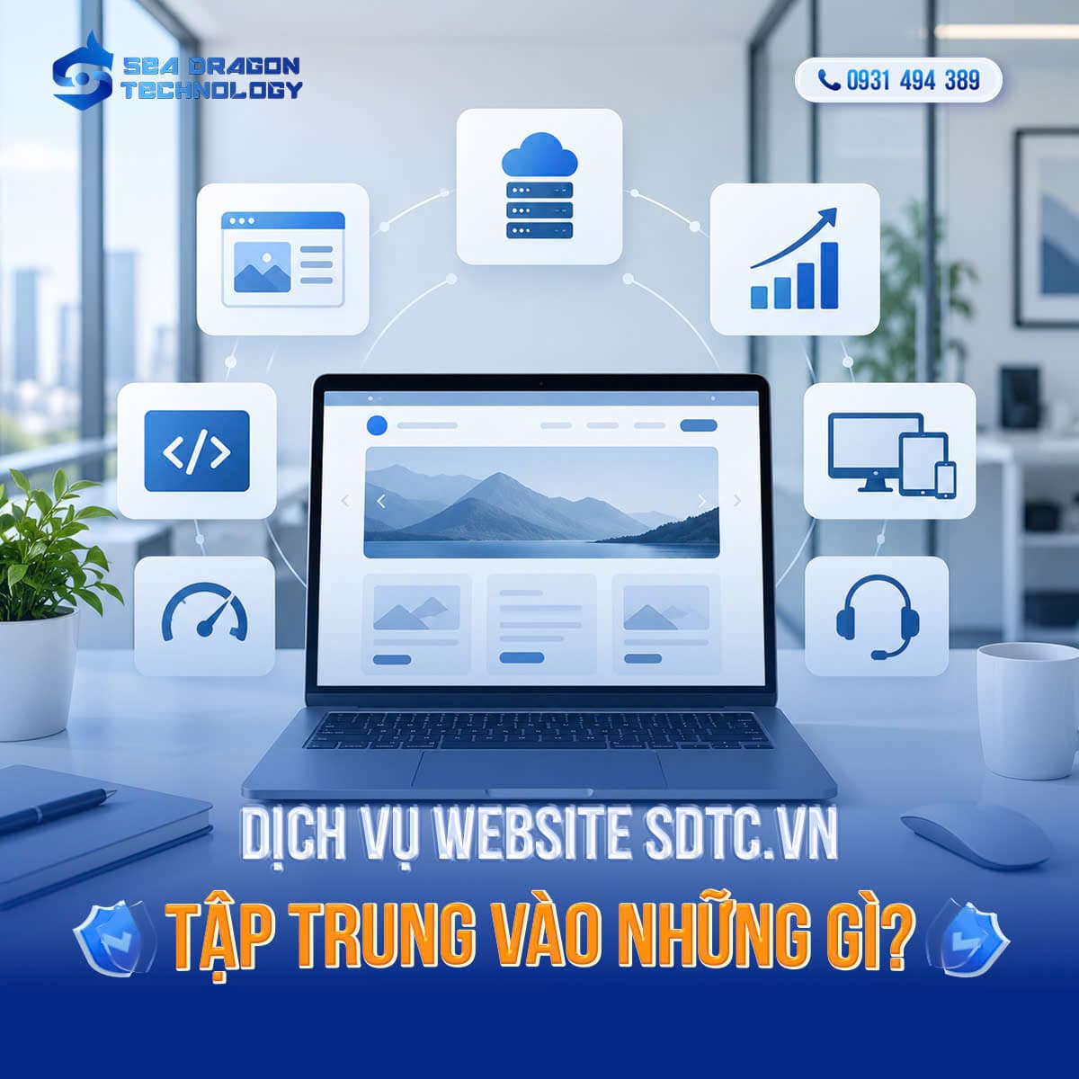 Dịch vụ website SDTC.VN: Chuẩn SEO, tối ưu chuyển đổi