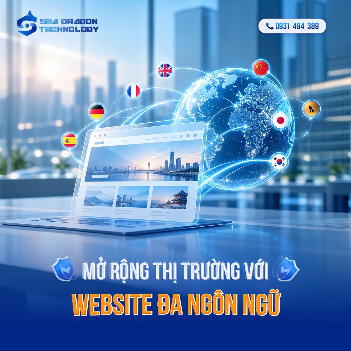 Website đa ngôn ngữ: Mở rộng thị trường quốc tế dễ dàng