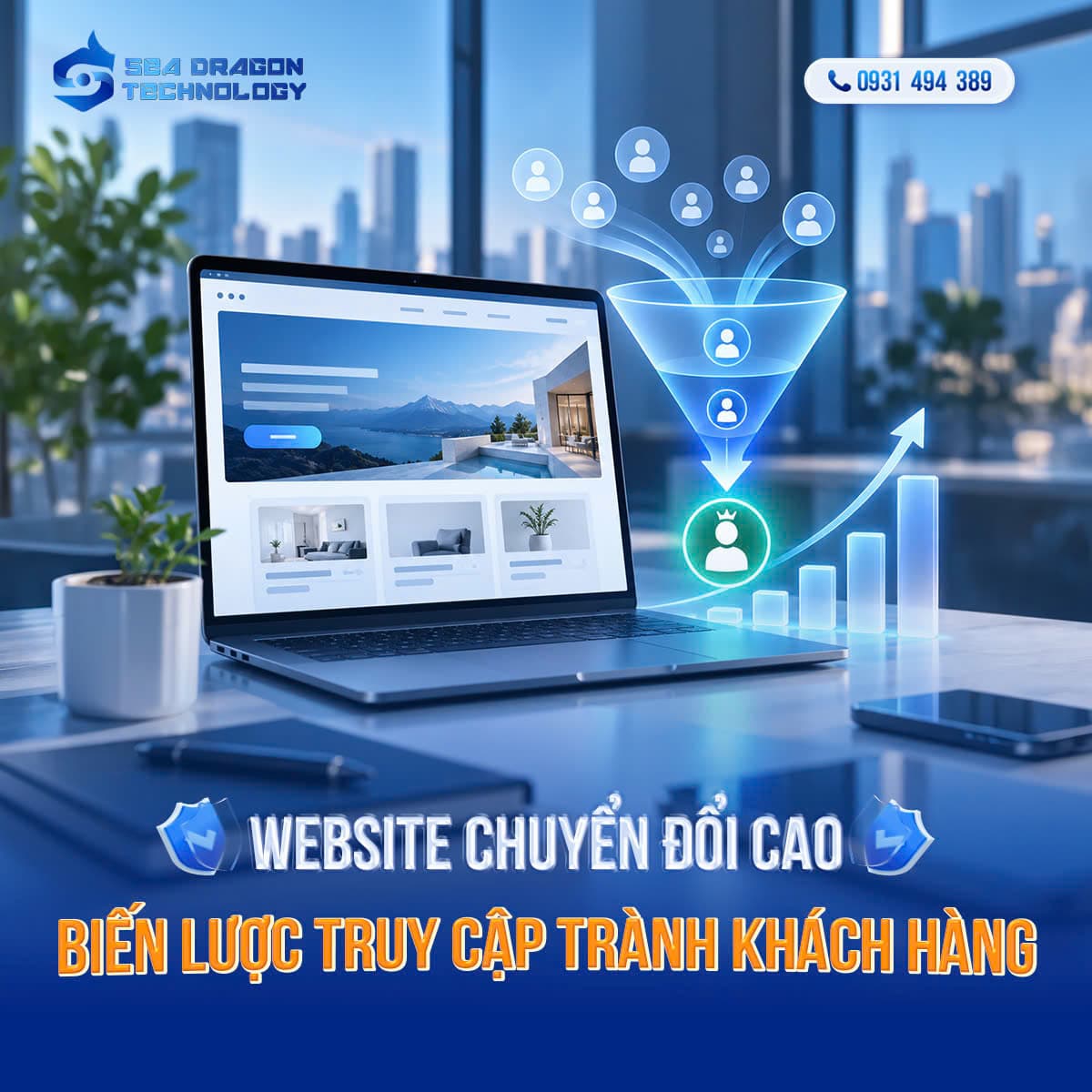 Website chuyển đổi cao: Biến truy cập thành khách hàng