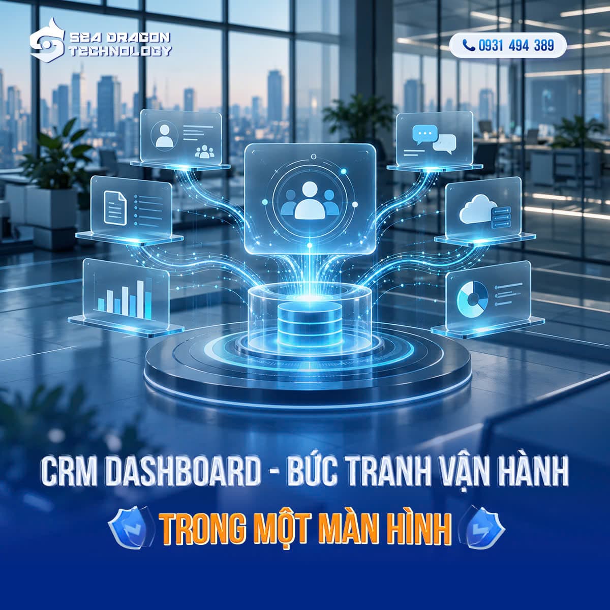 CRM Dashboard – Bức tranh vận hành trong một màn hình